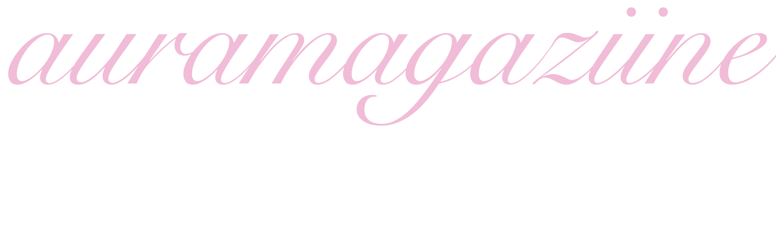 The word 'aromatherapy' written in pink cursive script.