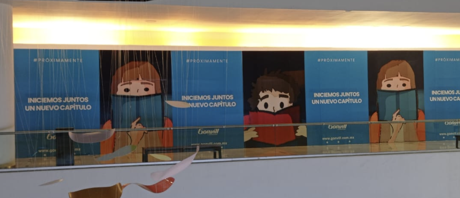 Impresión e instalación de lona.