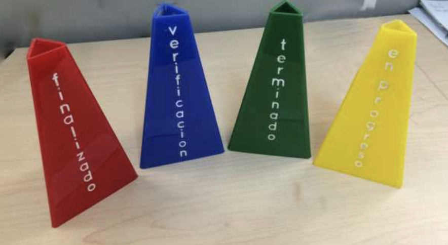 CONO IDENTIFICADOR ACRILICO