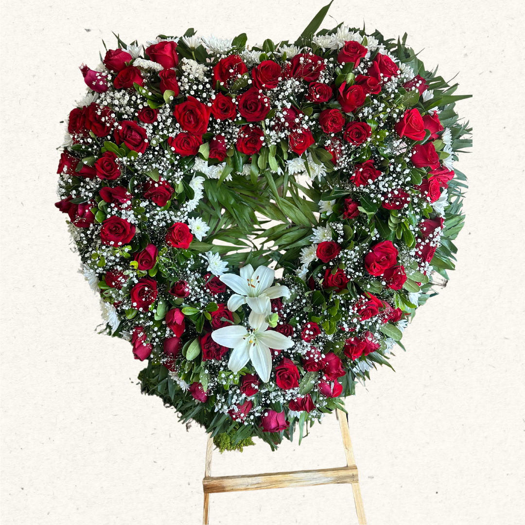 CORAZÓN FUNEBRE CORONA