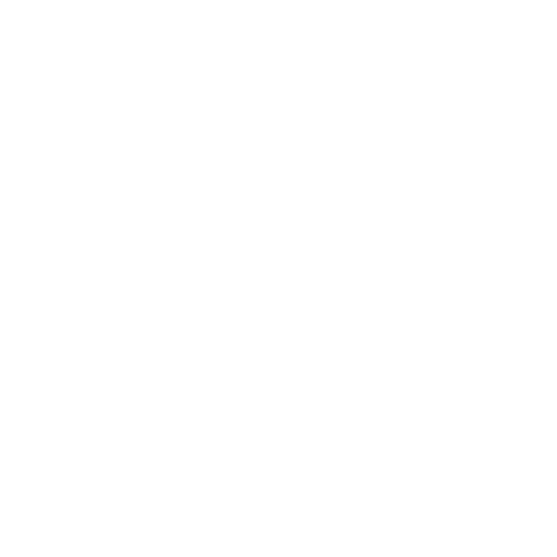 Icon of a ribbon or award medal in black and white