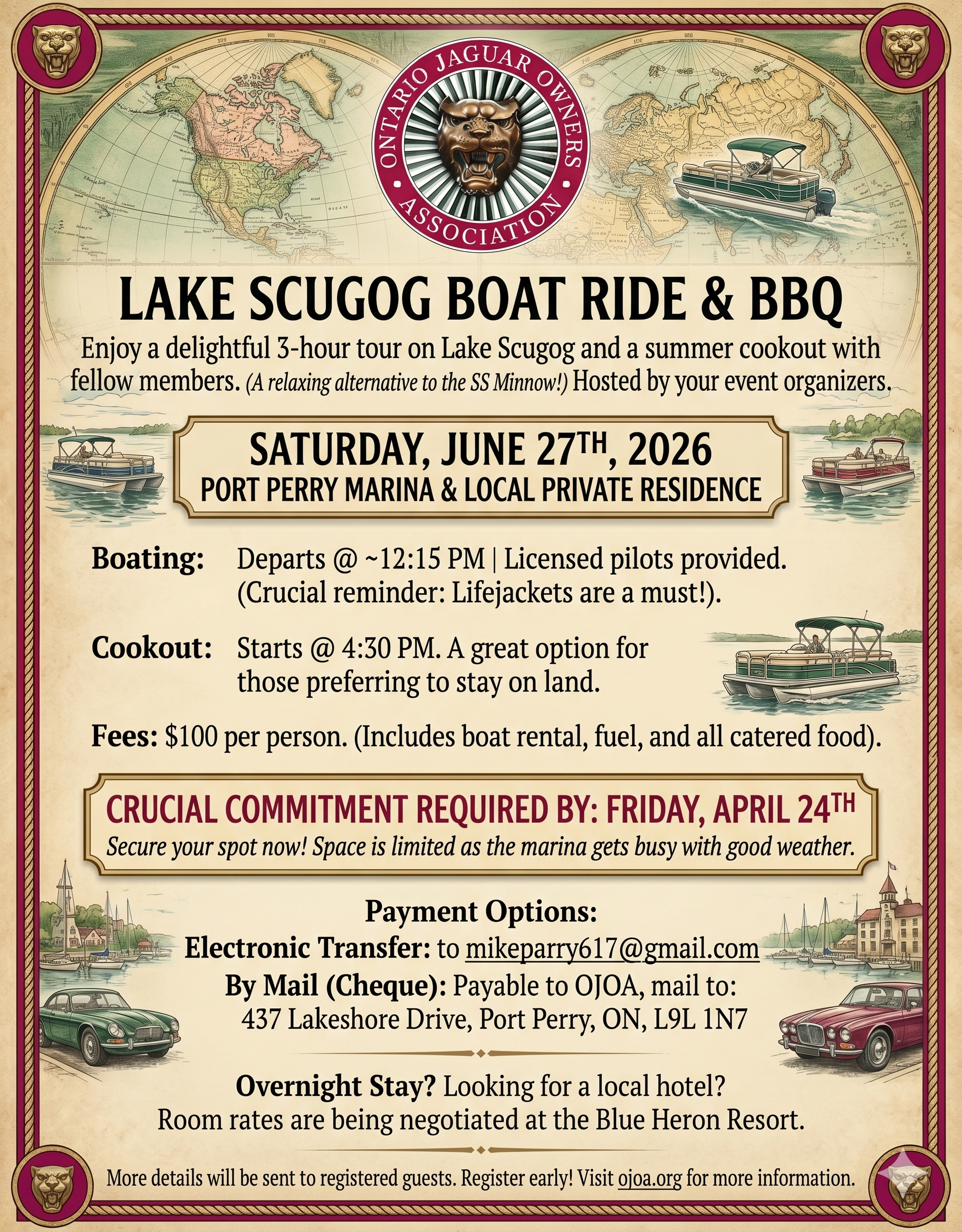 LAKE SCUGOG BOAT RIDE & BBQ