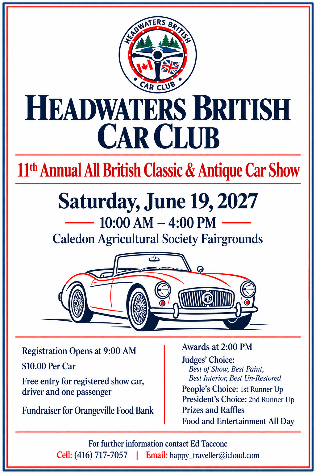 11TH Annual HBCC All British Classic &amp; Antique Car Show (Non-OJOA Event)
