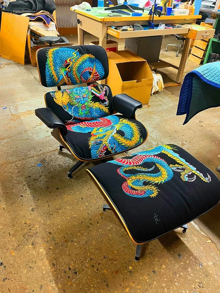 Custom Eames Lounge Chair Restoration