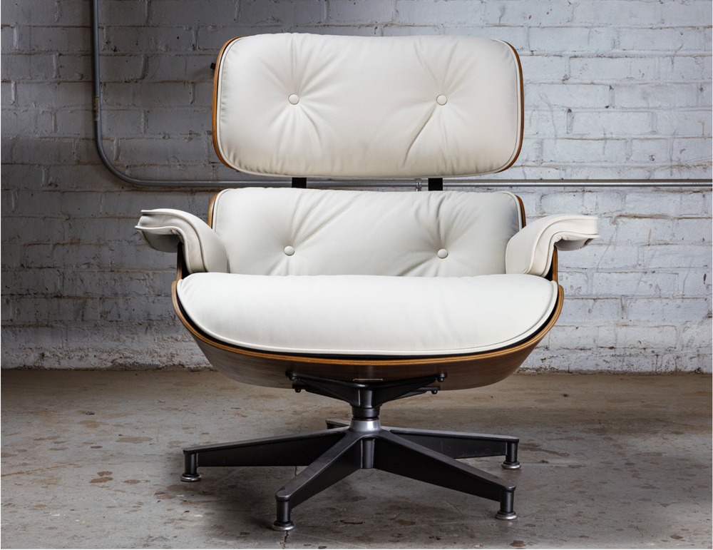 White Eames Lounge Chair Repair & Restoration