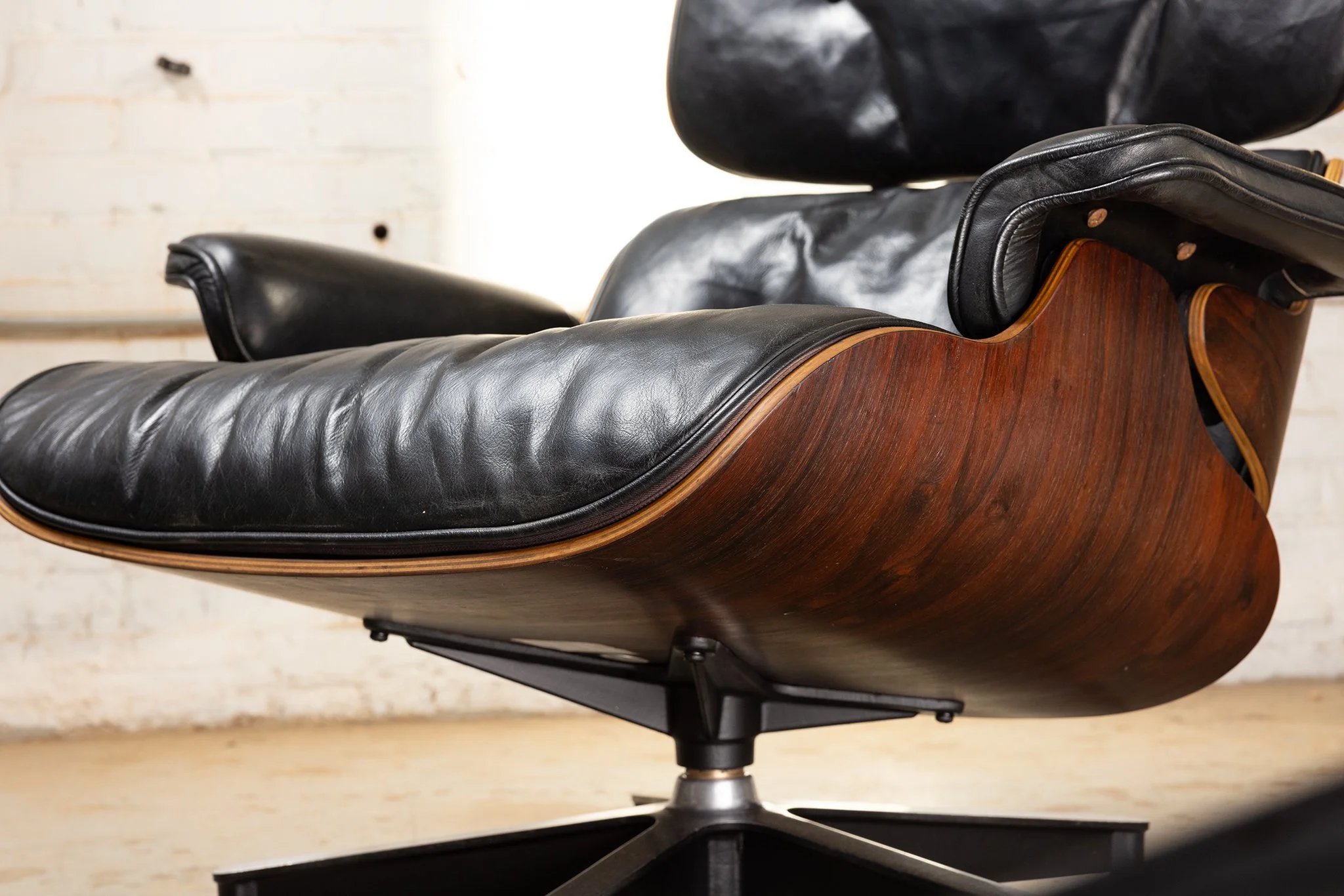 Black Eames Lounge Chair Repair & Restoration