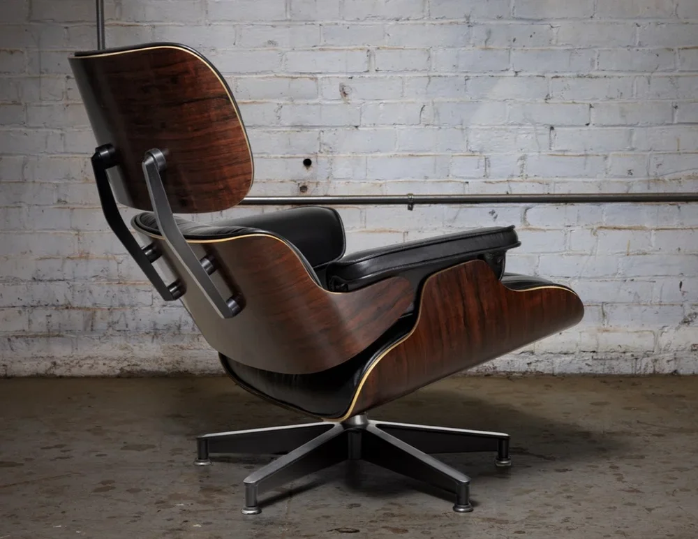 Black Eames Lounge Chair Repair & Restoration