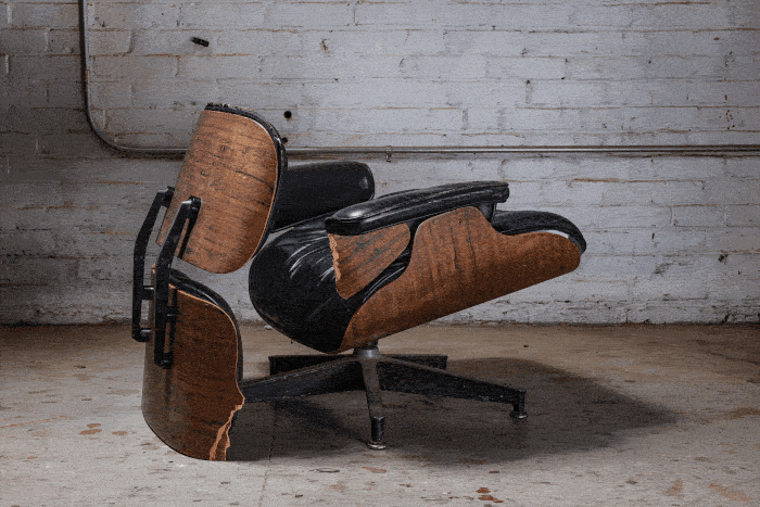 Eames lounge chair repair and restoration