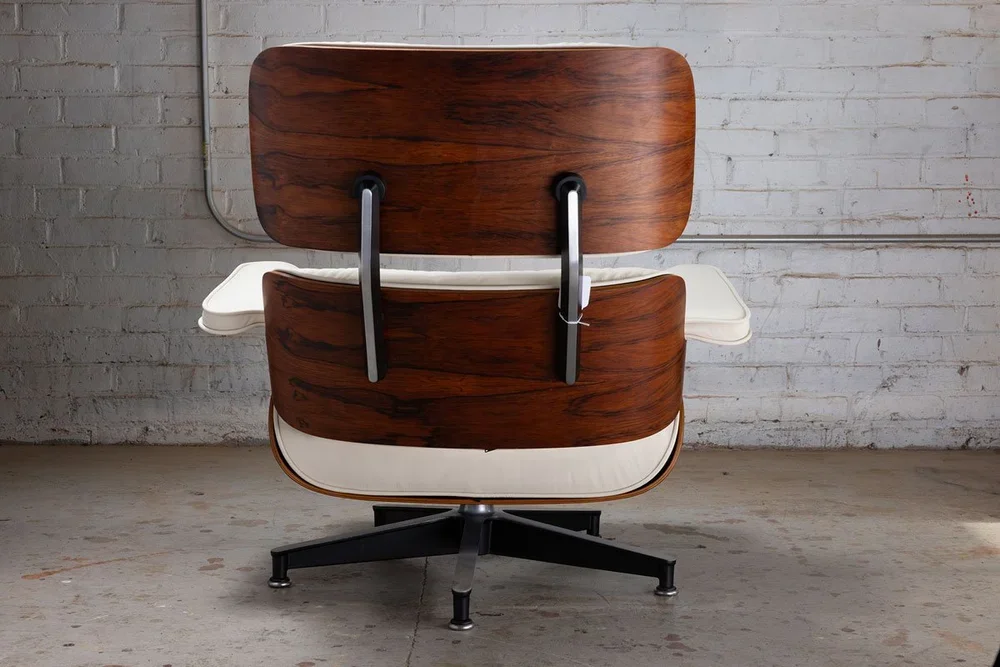 White Eames Lounge Chair Restoration