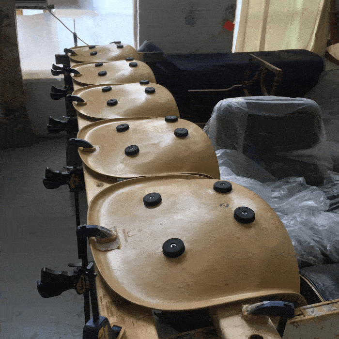 Eames fiberglass shell chair repair