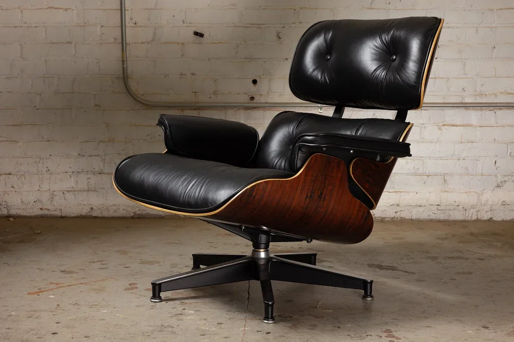 Black Eames Lounge Chair Repair & Restoration