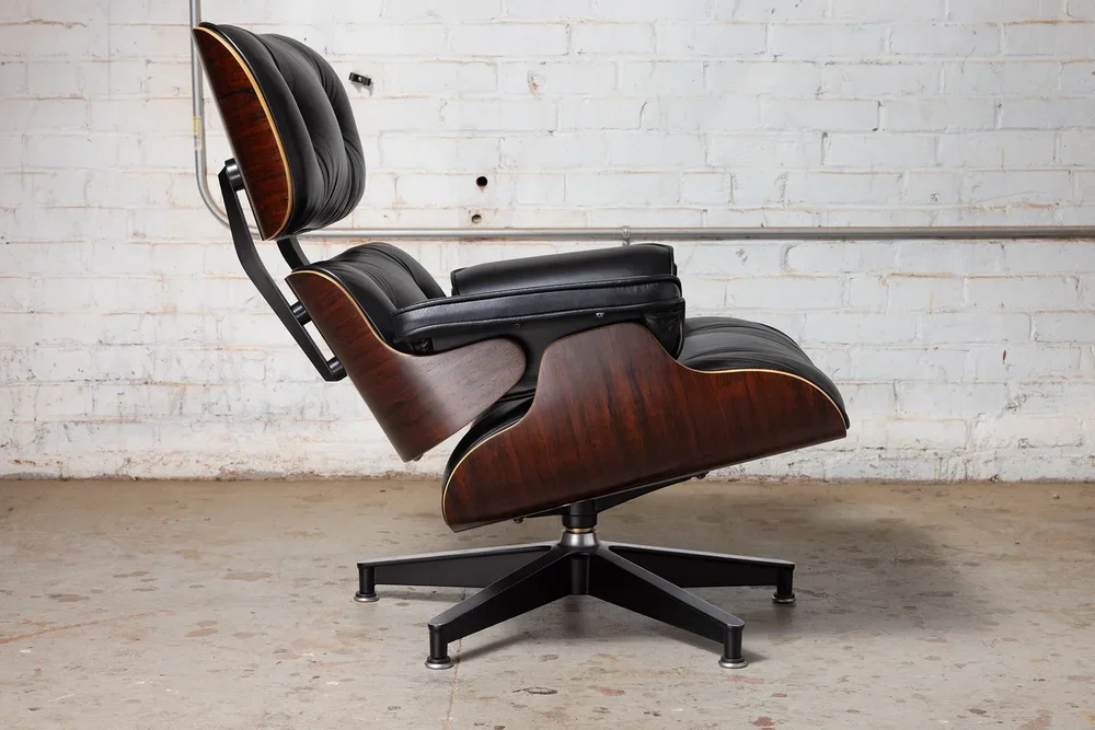 Black Eames Lounge Chair Repair & Restoration