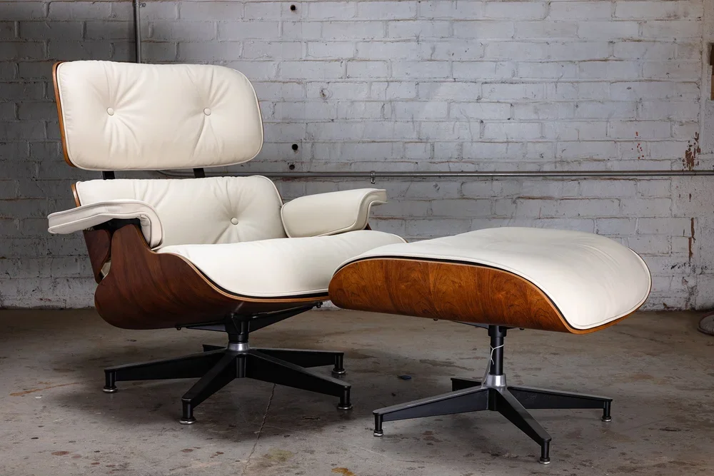 White Eames Lounge Chair Repair & Restoration