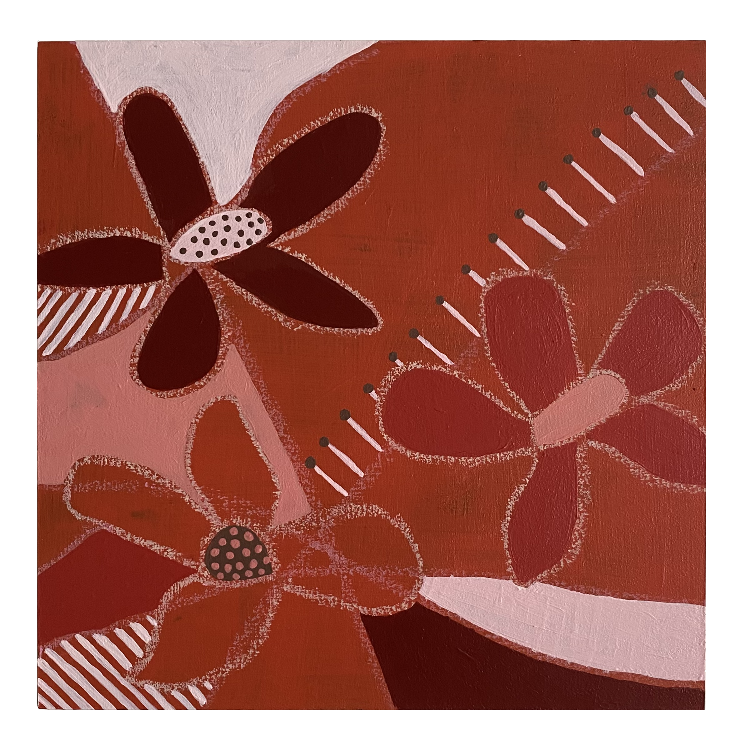 wall flower - pink orange hawaaii.png