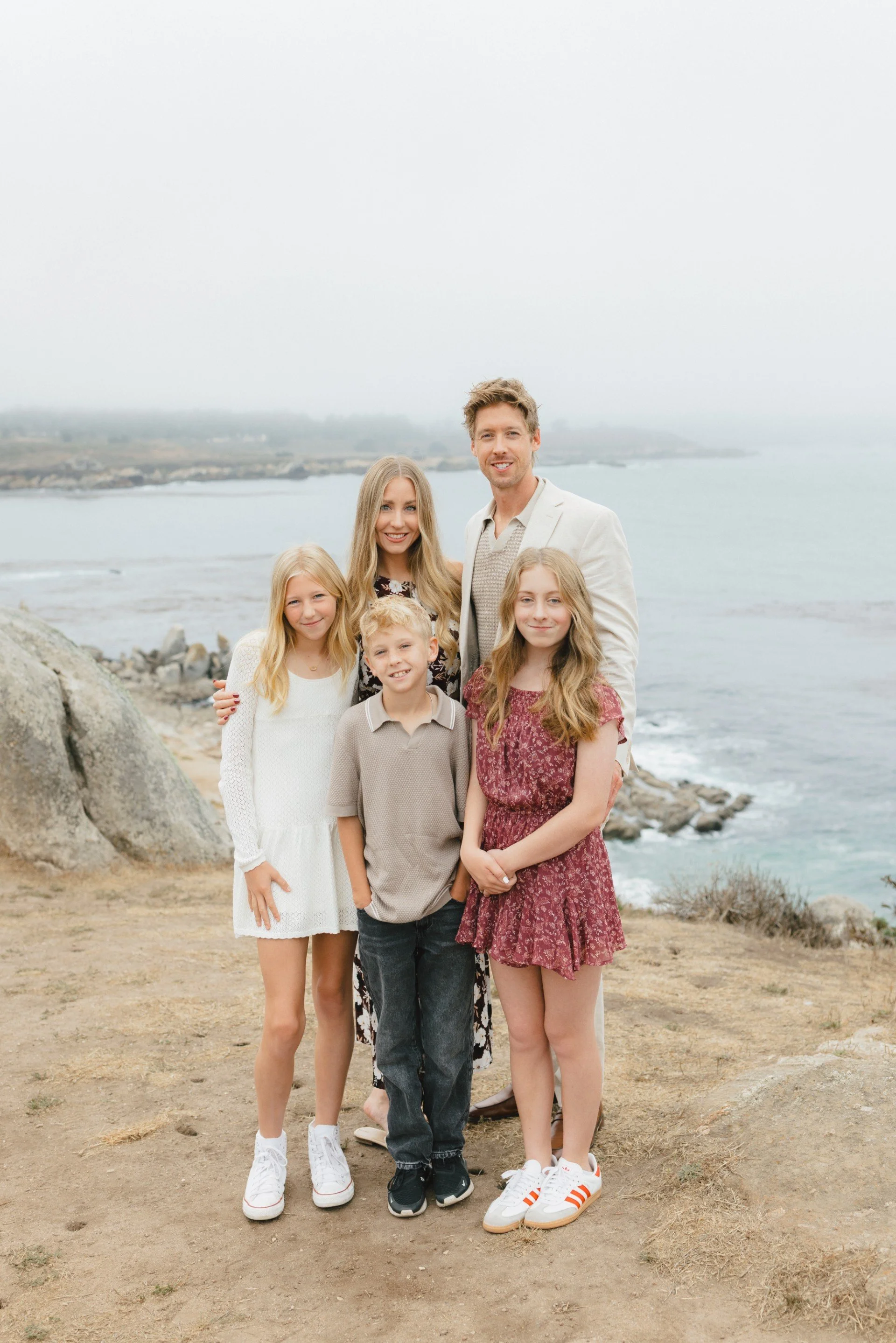 Jake with his wife and three children