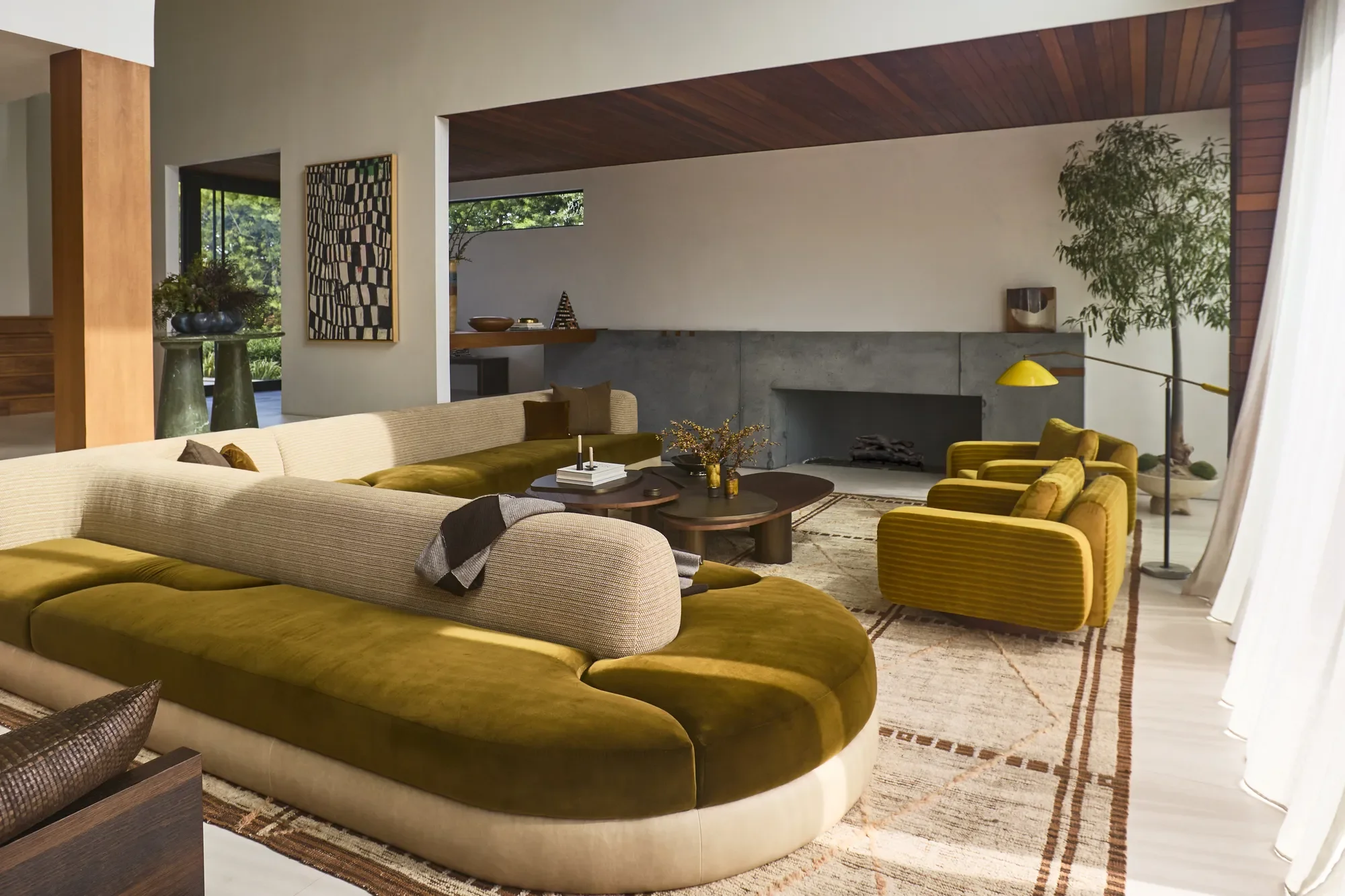 Tania Sarins LA Home with Interior Design by Alana Marie Interiors. This Los Angeles bar in burgundy and marble has 5 design principle and rules that it follows