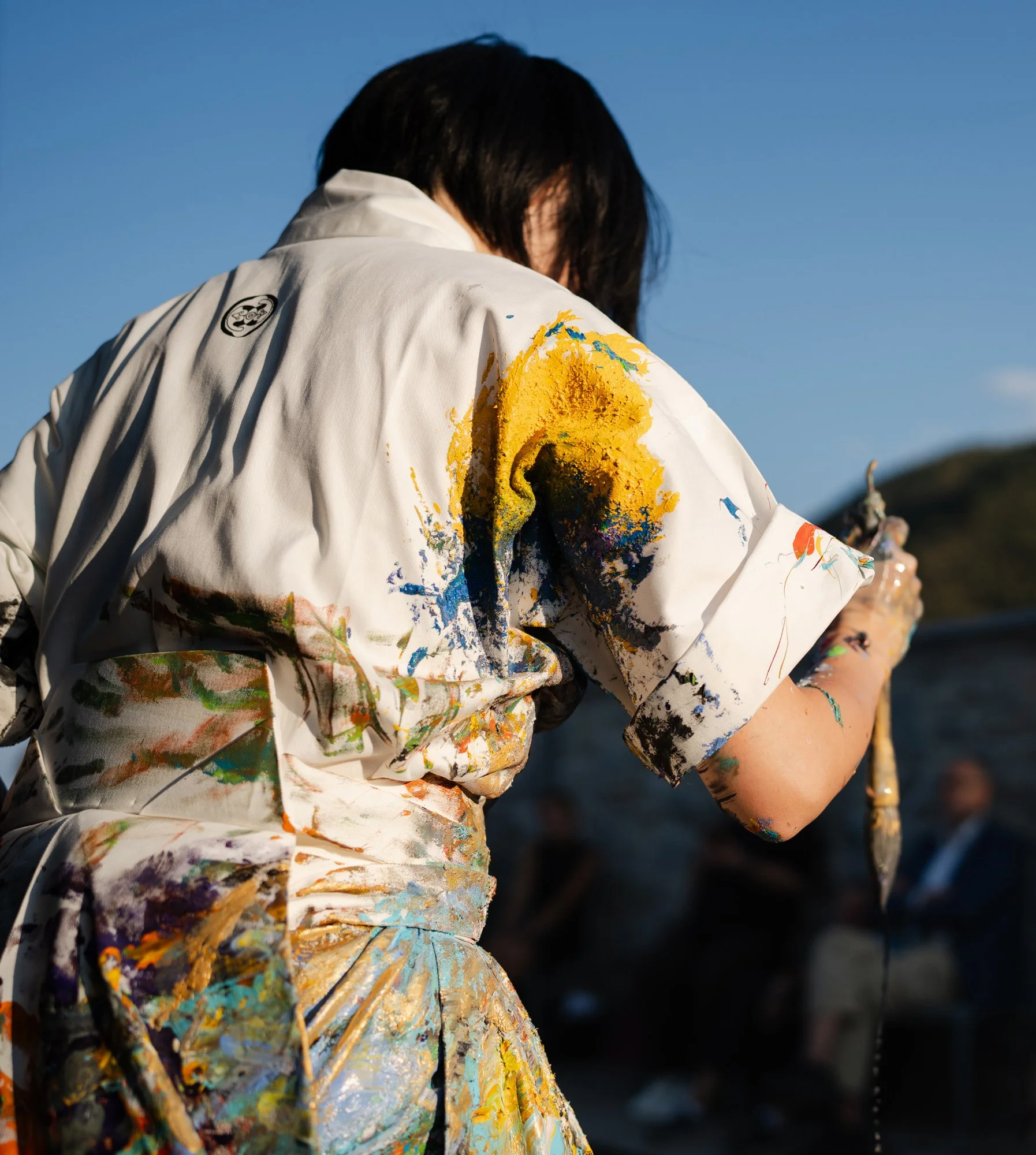 Miwa Komatsu Live Painting at Sacra di San Michele, Piedmont