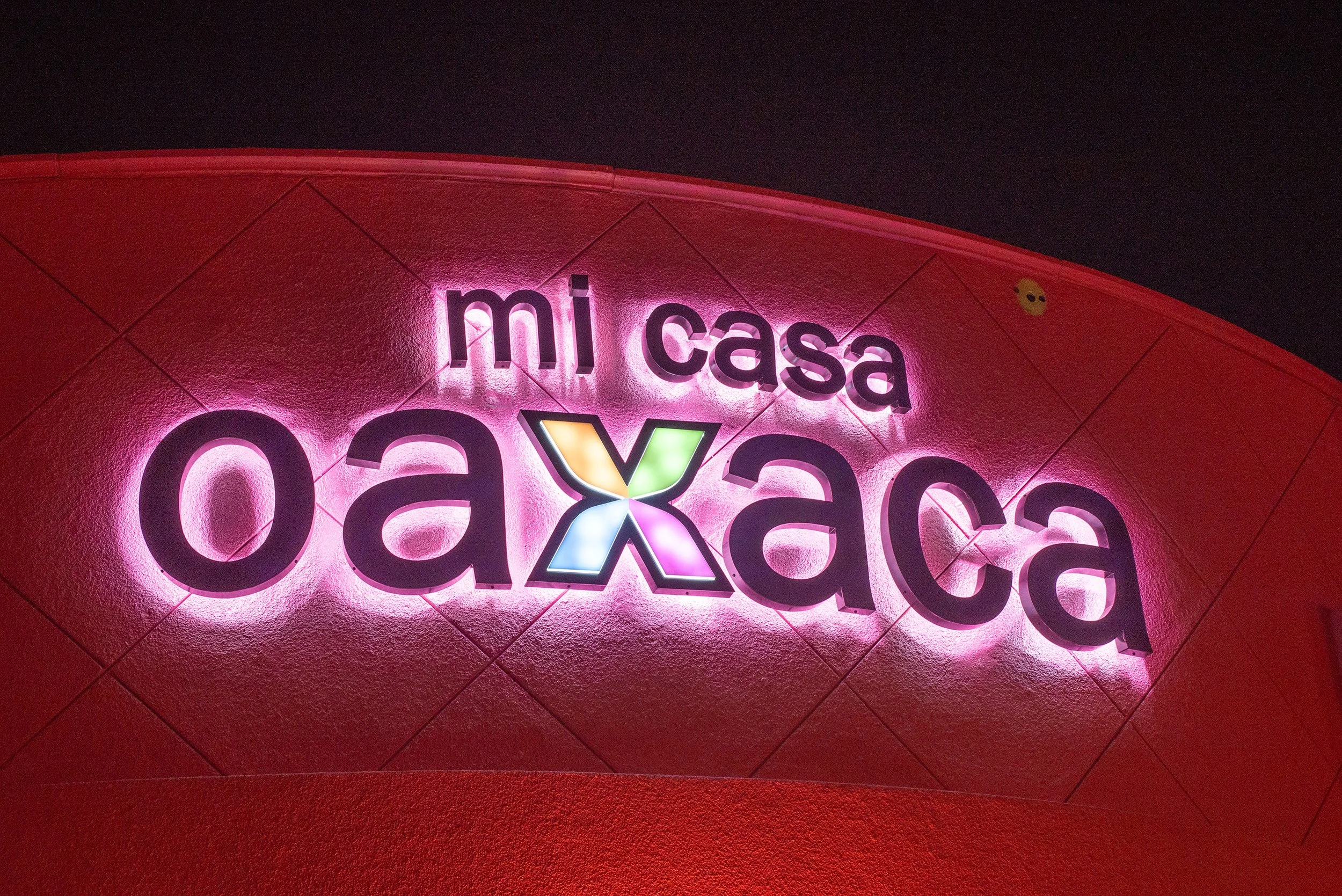 Mi Casa Oaxaca Restaurant Sign
