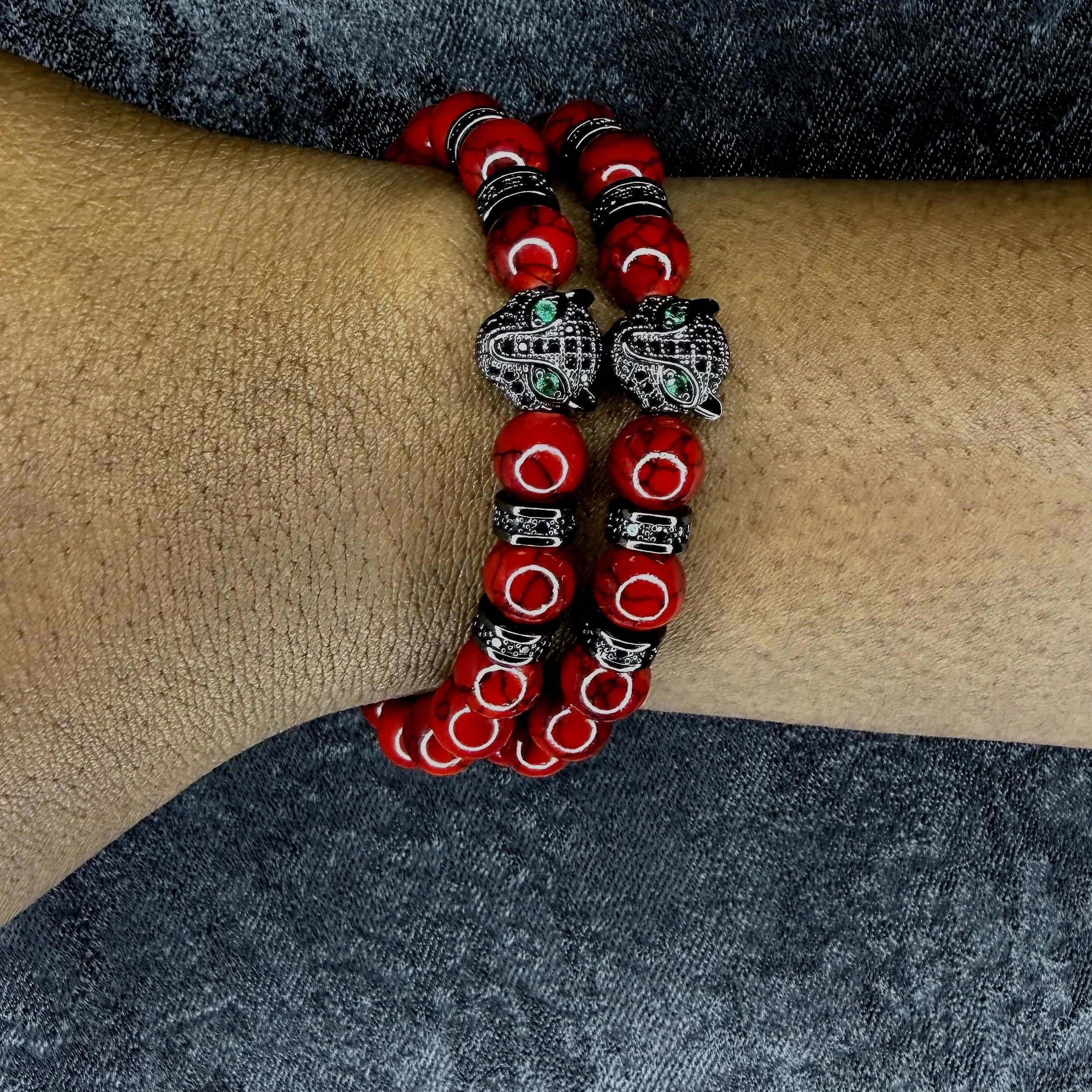 Crimson Panther Bracelet