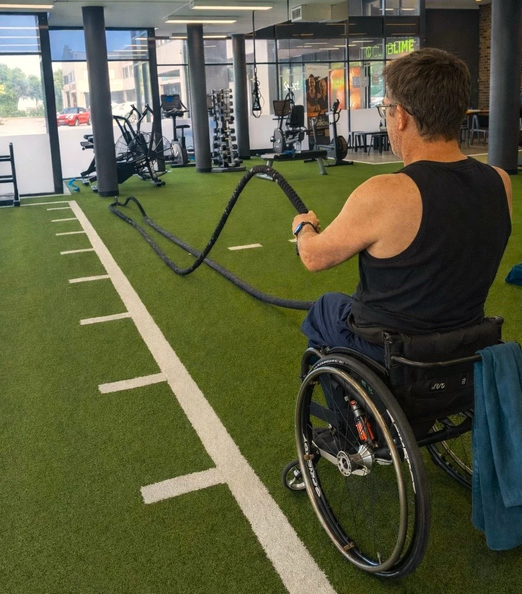 A tailored neurological gym program being implemented in a local Canberra gym to support long-term physical independence.