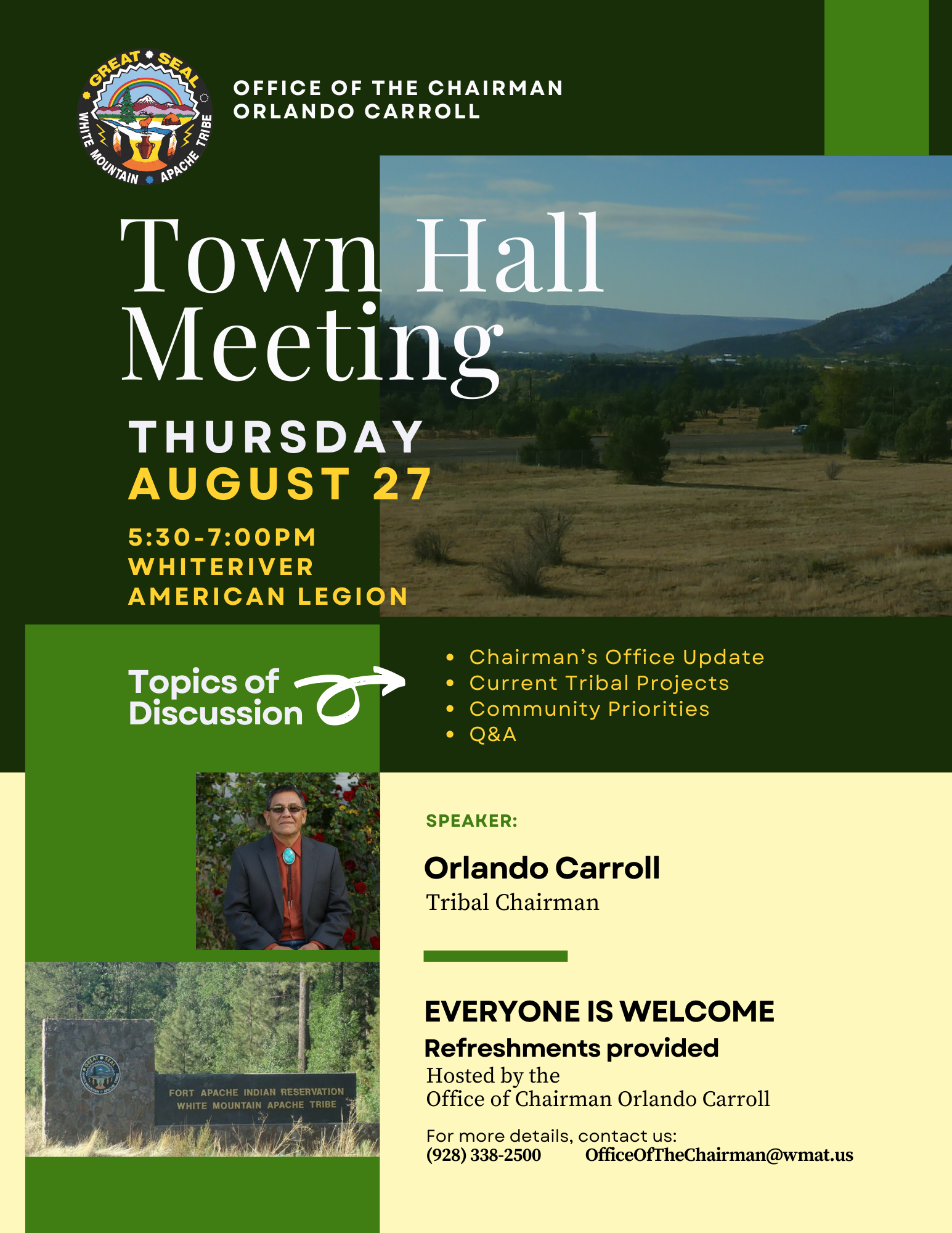 Chairman Carroll's Town Hall Meeting