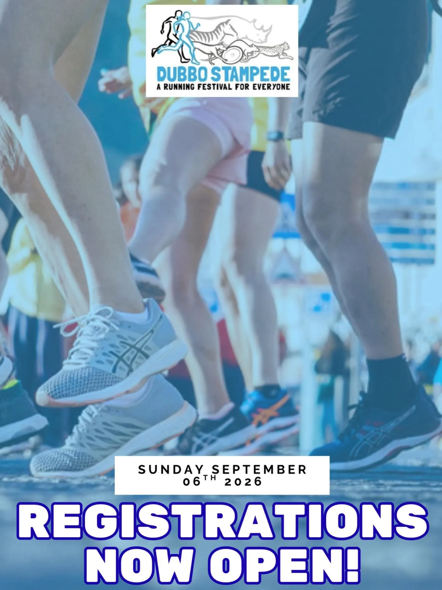 🏃&zwj;♂️🔥 The countdown is ON! Registrations for the Dubbo Stampede are officially OPEN! 🔥🏃&zwj;♀️

Mark your calendars for **September 6th** and get ready to hit the ground running! 
Whether you&rsquo;re chasing a PB, jogging with friends, or ju