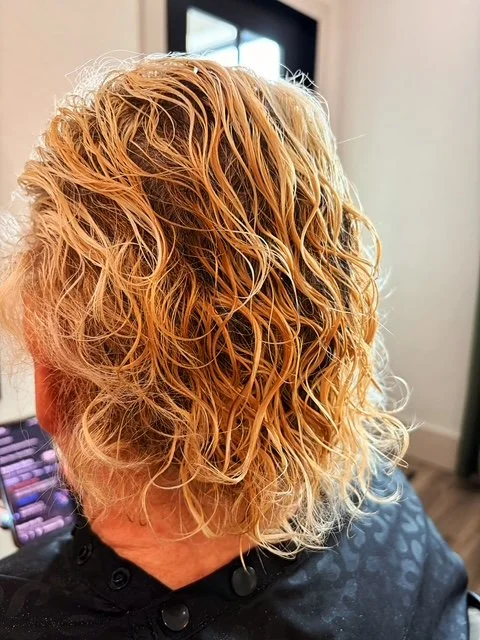 Before June's color correction at The Grove hair salon