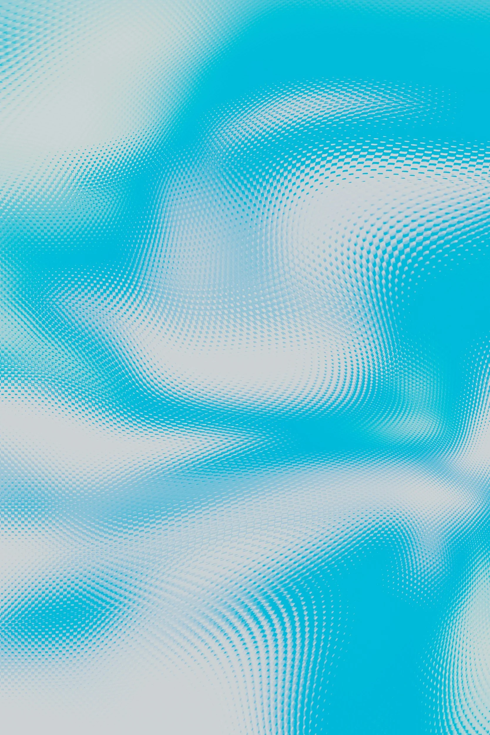 Abstract digital background with swirling blue and white patterns.