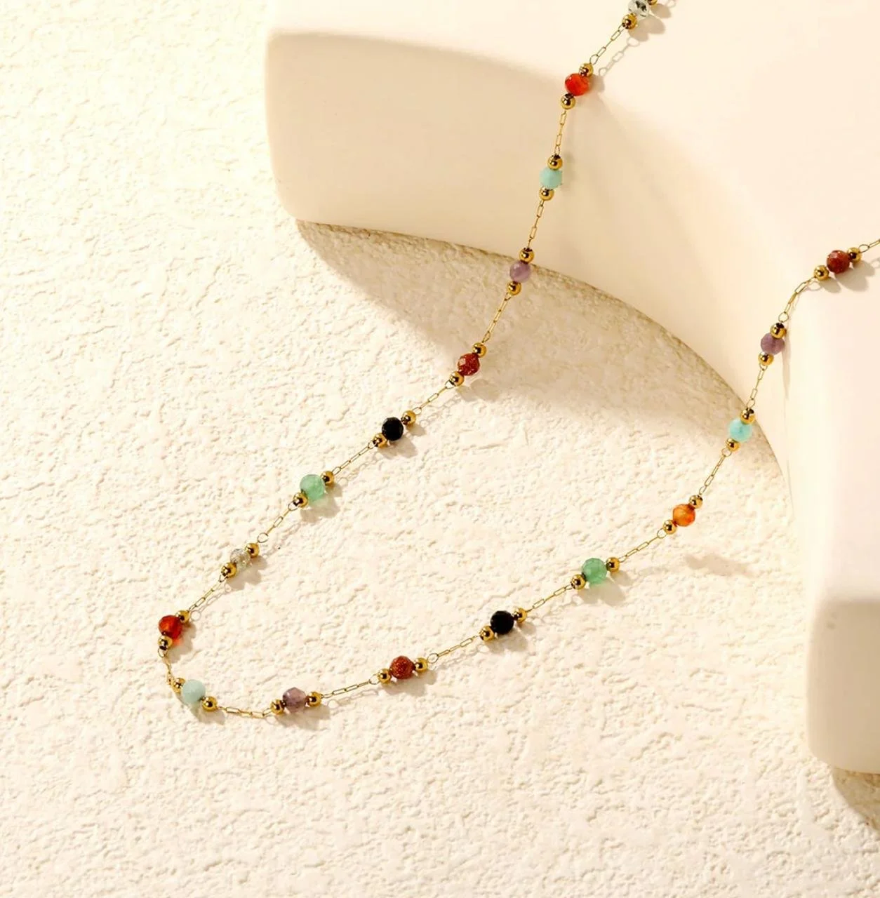Radiant Gemstone Harmony Necklace