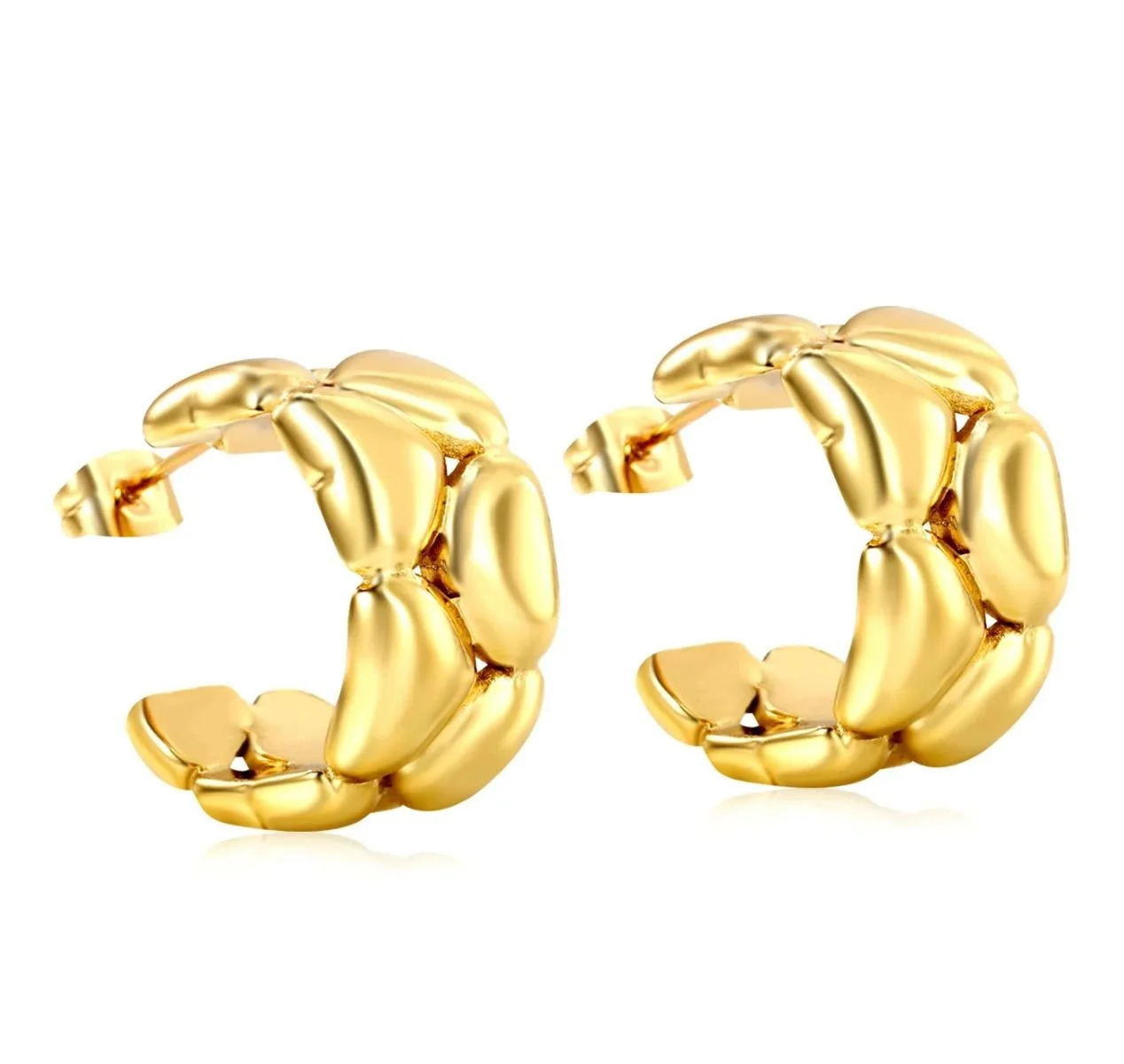 Elegant Bubble Hoop Earrings