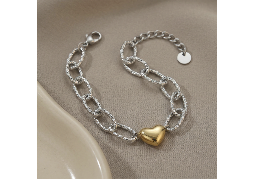 Two-Tone Love Bracelet