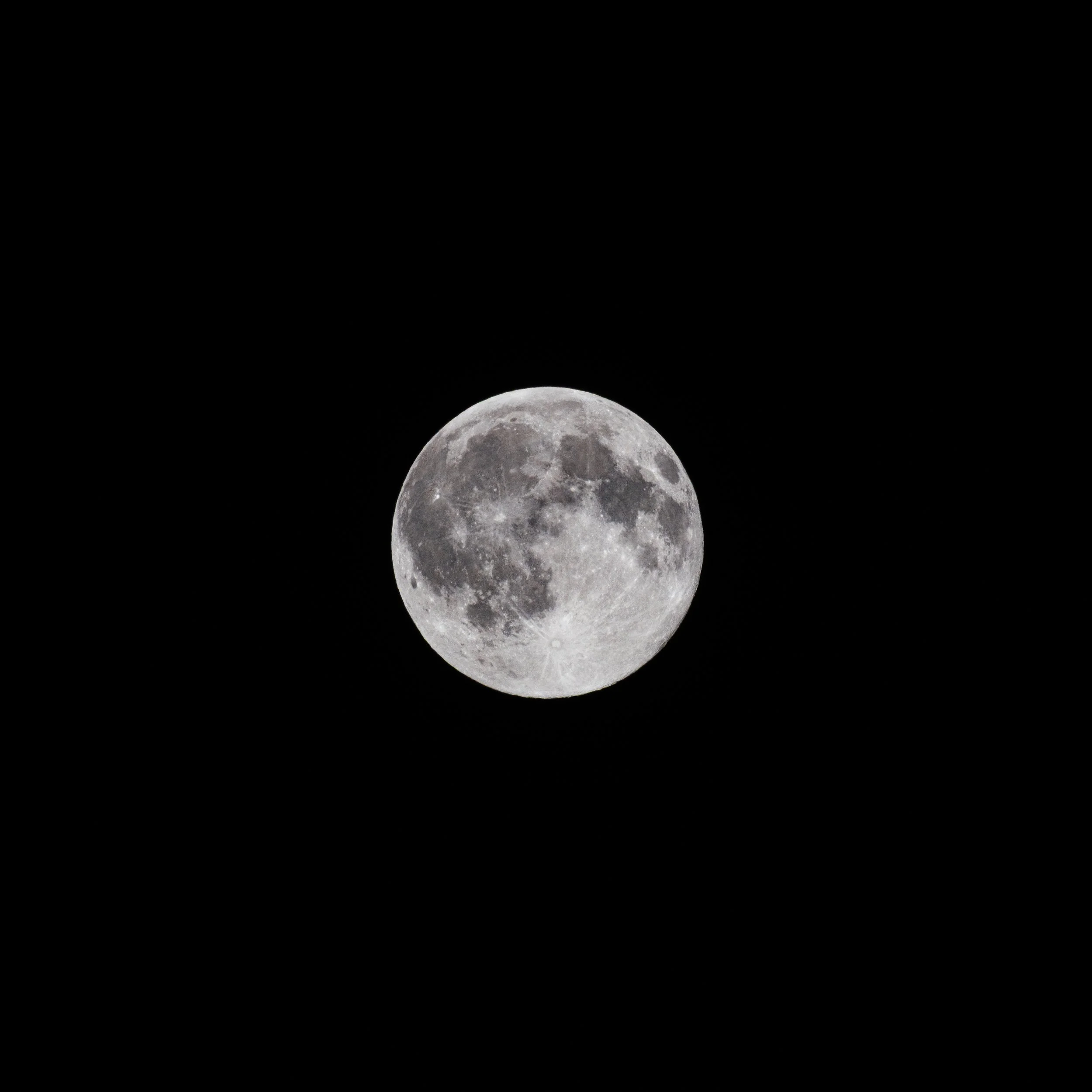Moon over High Harrington, Workington, Cumbria