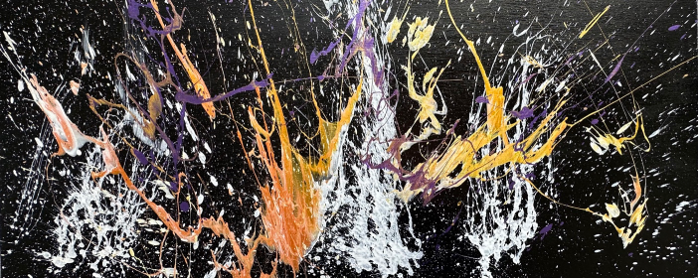 Abstract painting titled It Went Like This by Rob Hales.