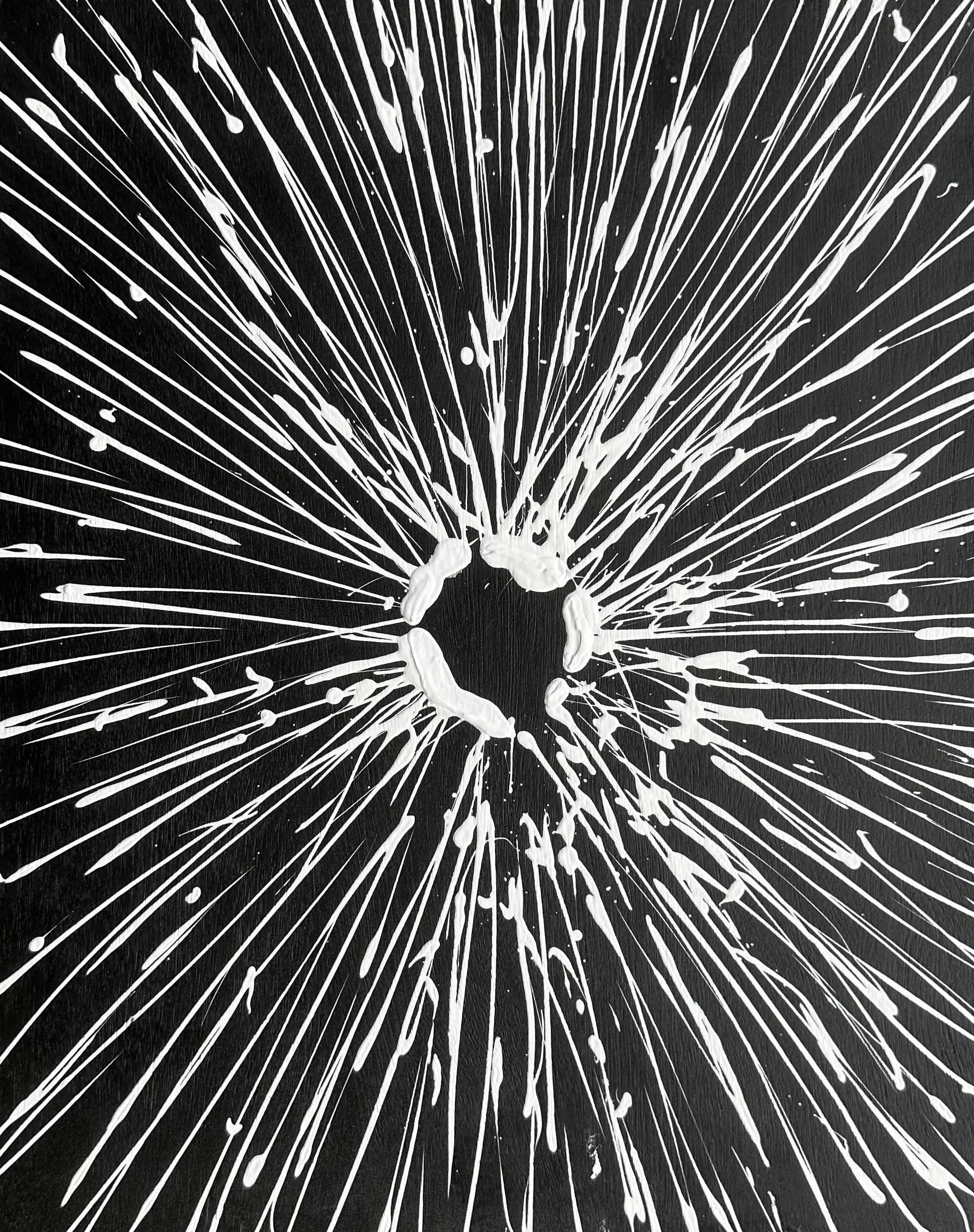 AVAILABLE - Hyperspace is an original abstract painting by Rob Hales, exploring colour, gesture and layered composition.