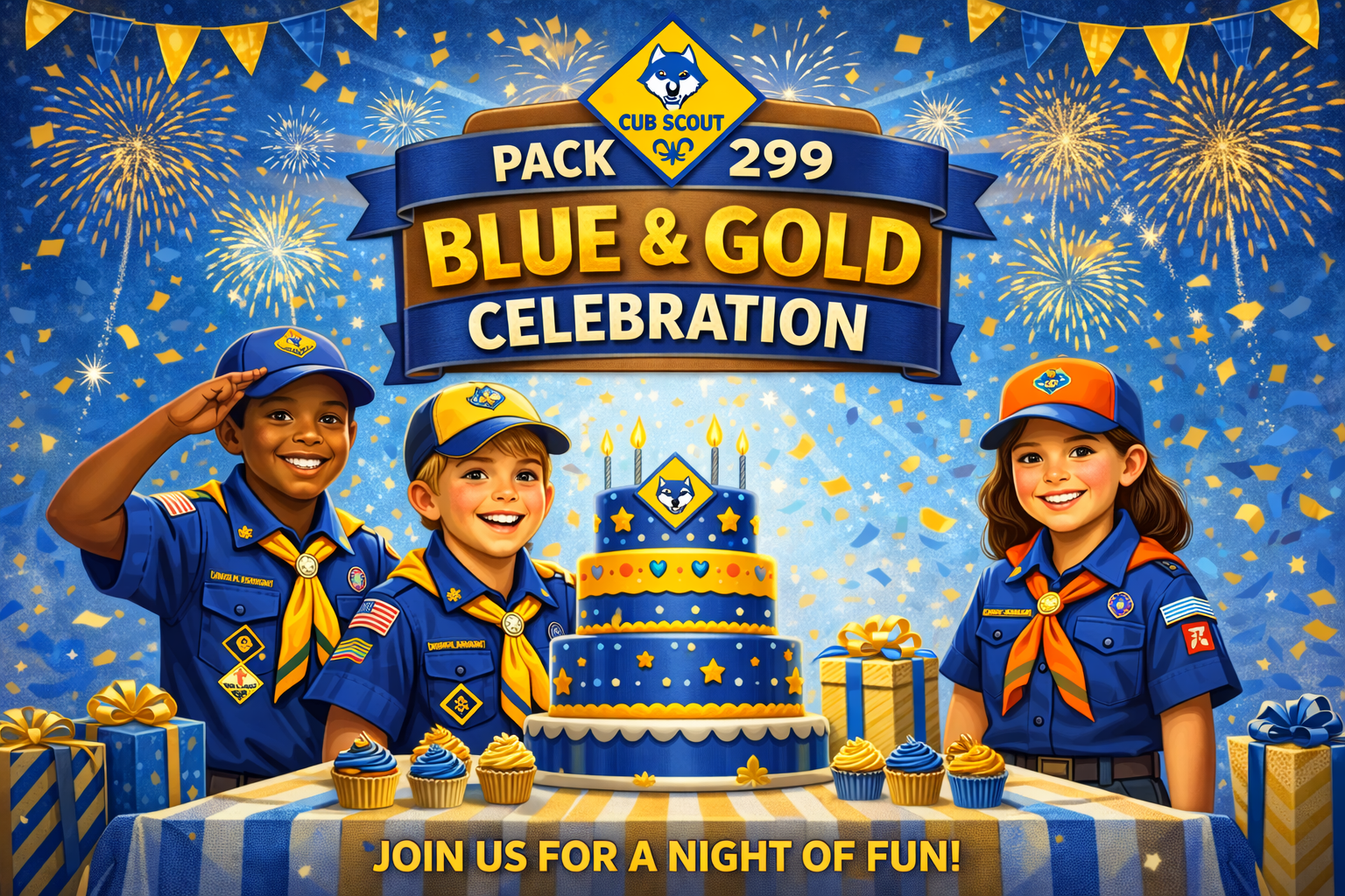Blue and Gold celebration 