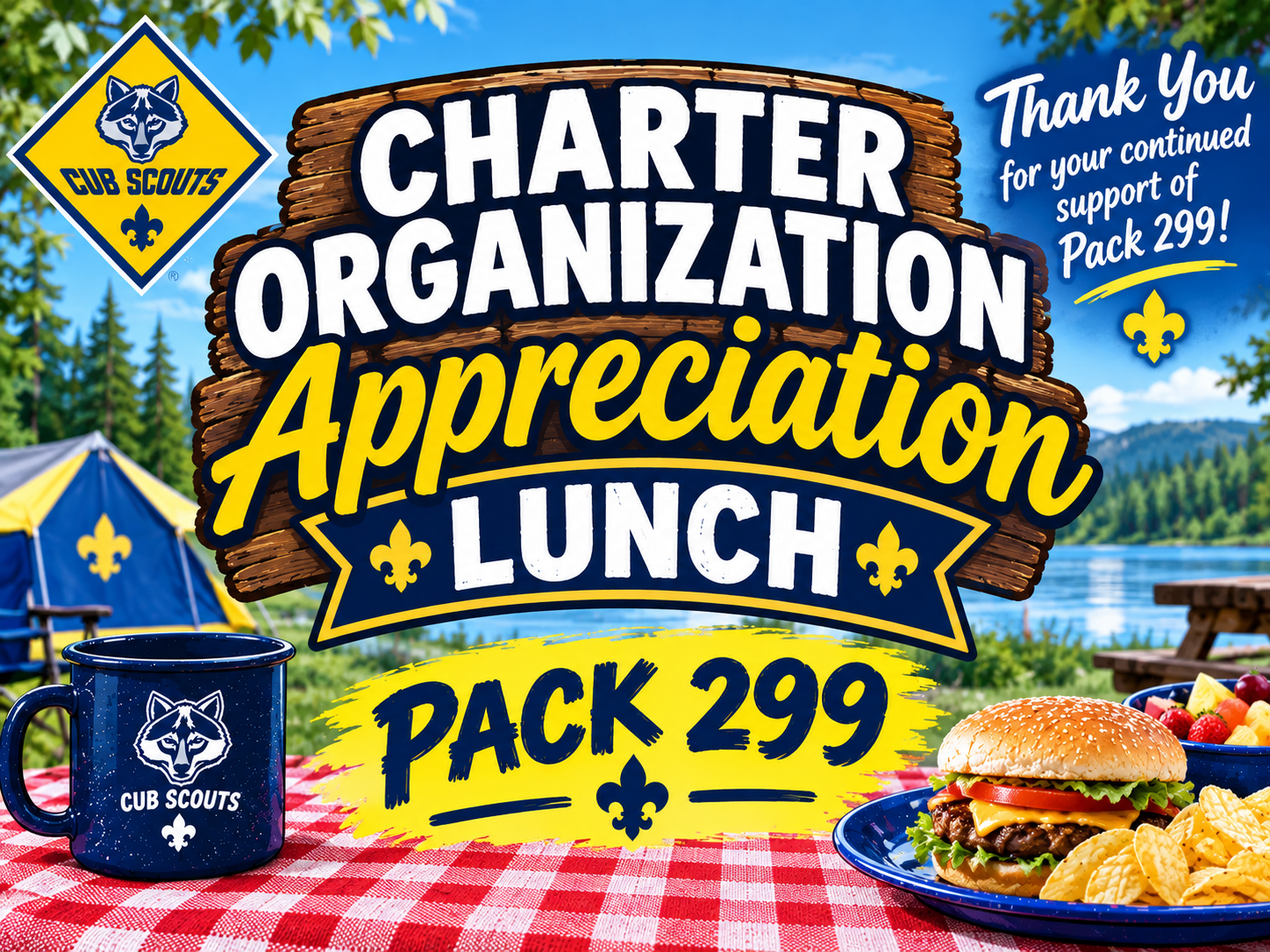 Charter organization appreciation lunch 