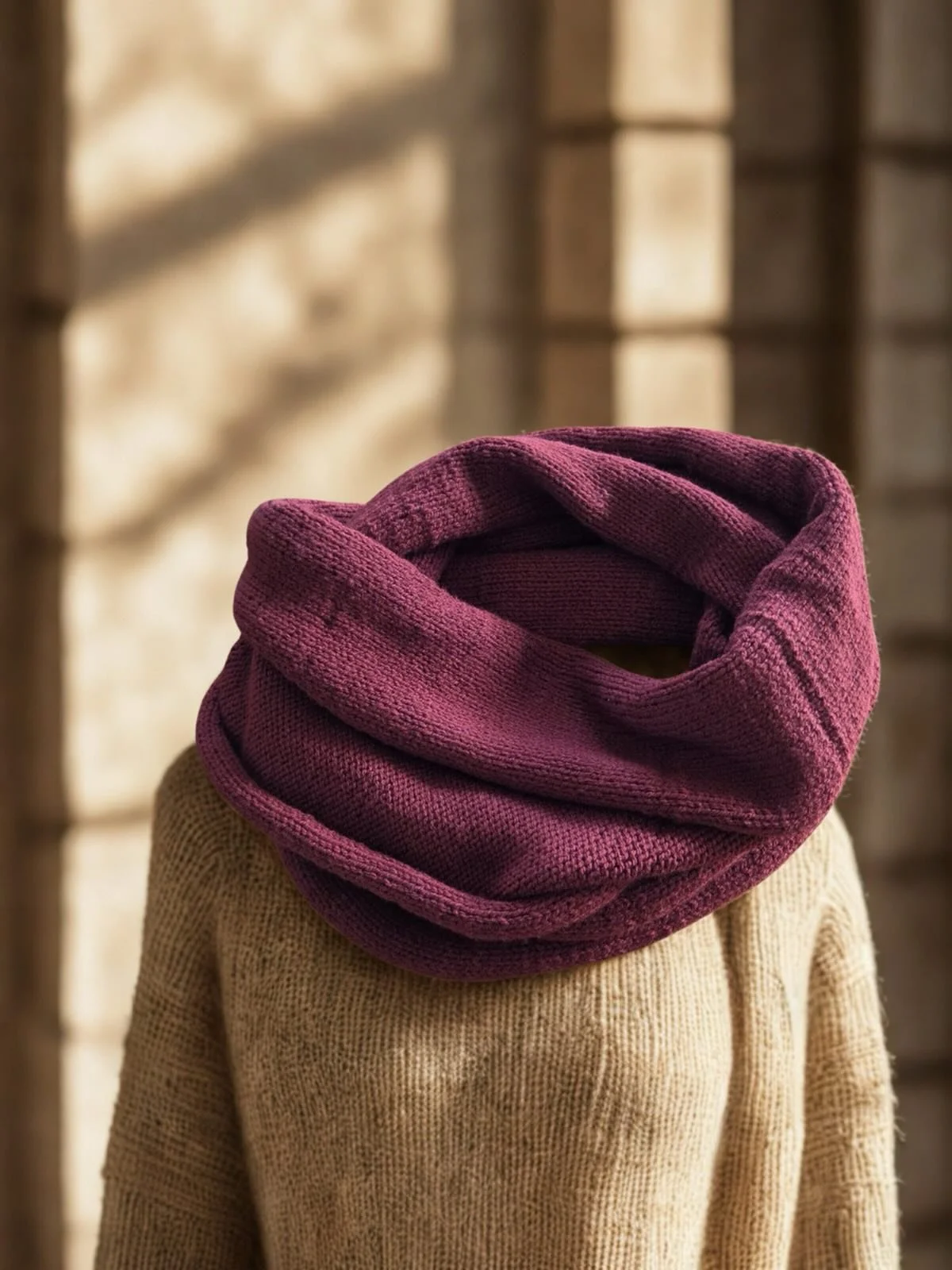 Bordeaux Whisper Scarf ✨

Derbordeaux Whisper Scarf ist ein Rundschal aus warmer Wolle in tiefem Bordeauxrot - weich, w&auml;rmend &amp; zeitlos.

L&auml;nge: 2x90cm (Loop)
Breite: 40cm
Materia: Wolle

www.clayva.art