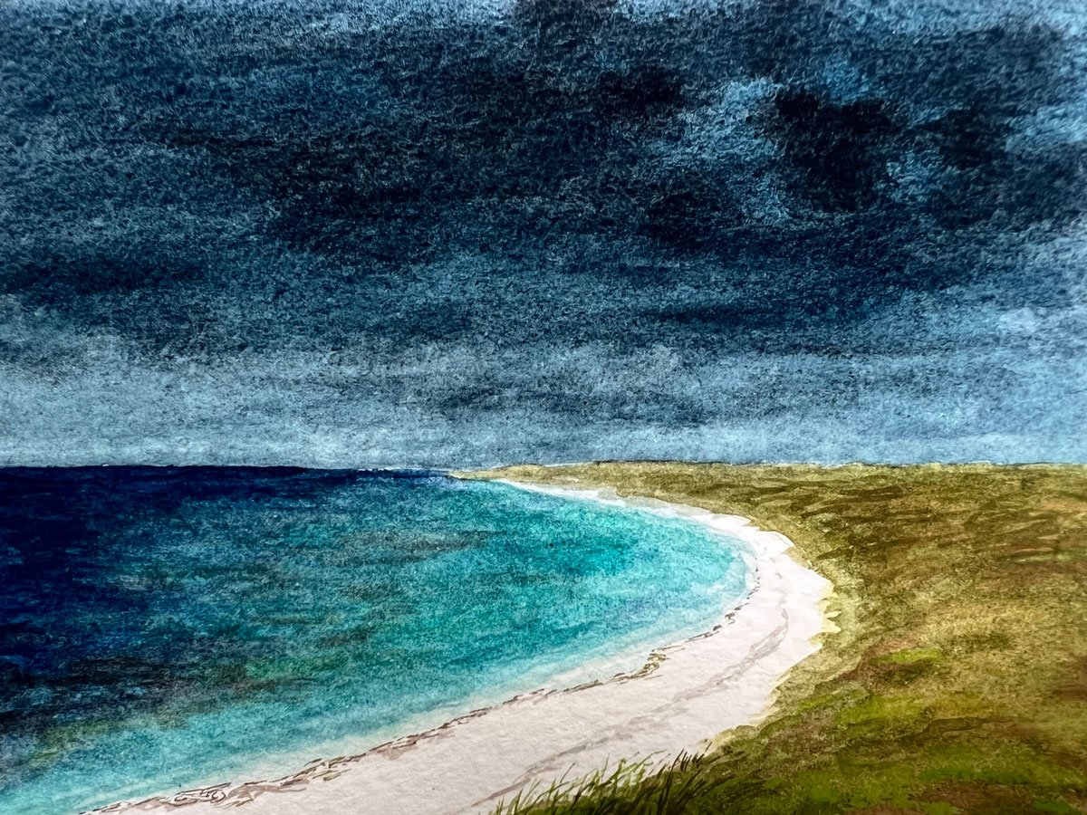 Beach IV - Paper | Gouache | 21 x 13 cm