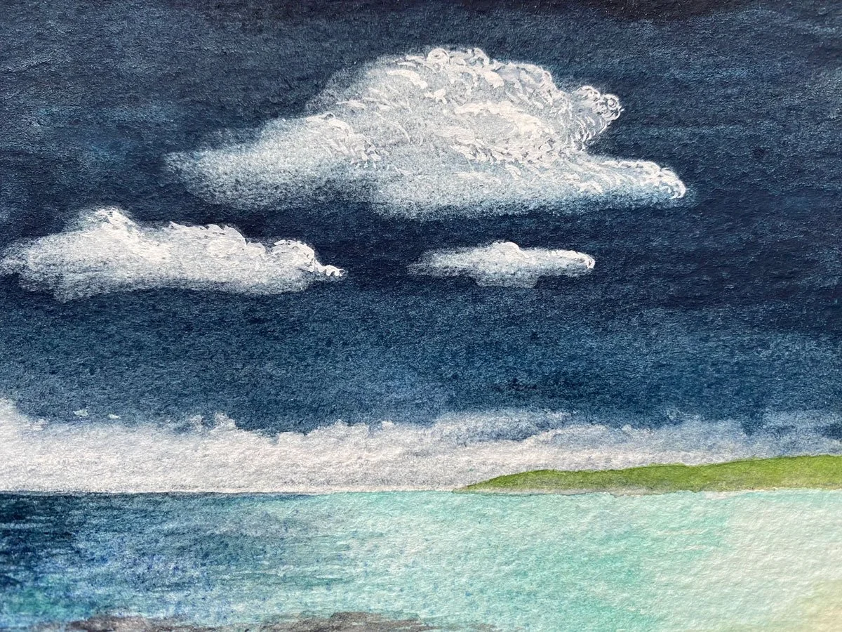 Beach III - Paper | Gouache | 13 x 9 cm