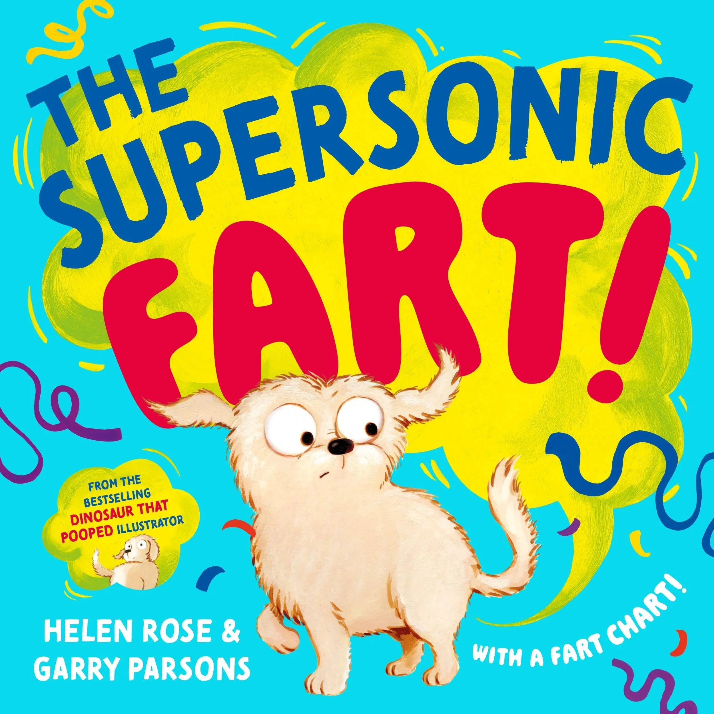 The Supersonic Fart is a picture book for 3 year olds written by rhyming picture book author and The Dinosaur that Pooped illustrator Gary Parsons