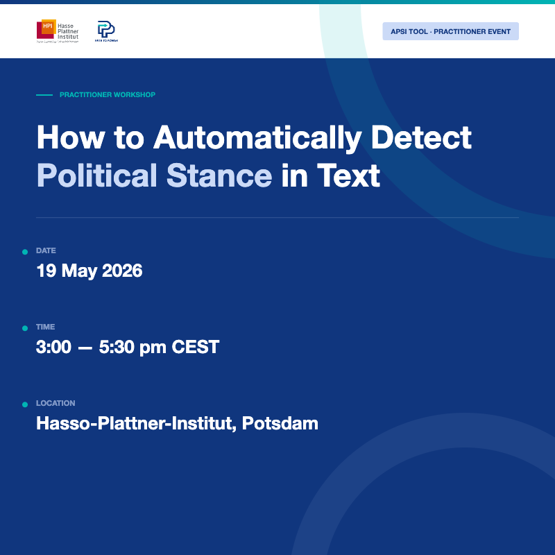 Event: How to Automatically Detect Political Stance in Text