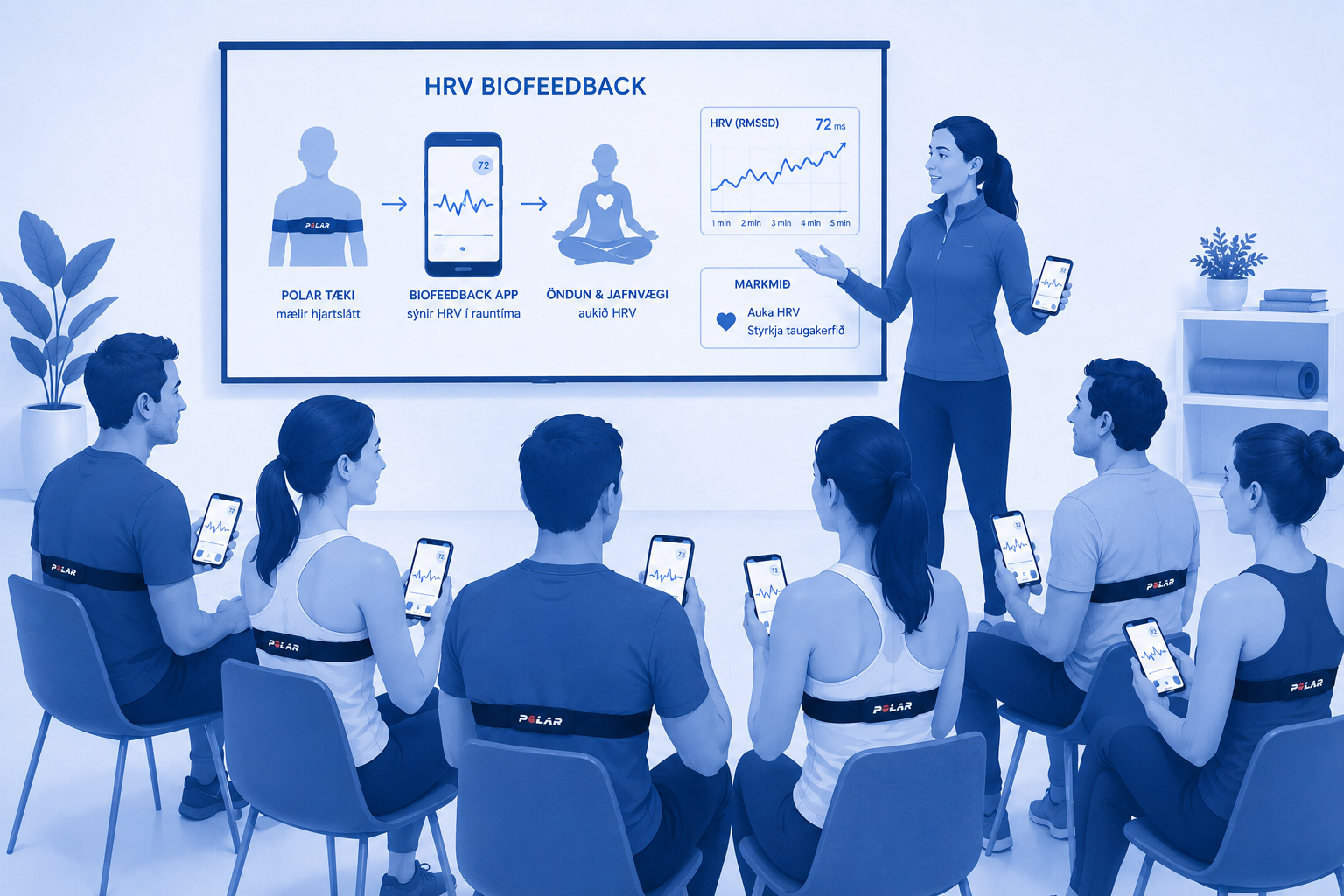 HRV biofeedback hópþjálfun