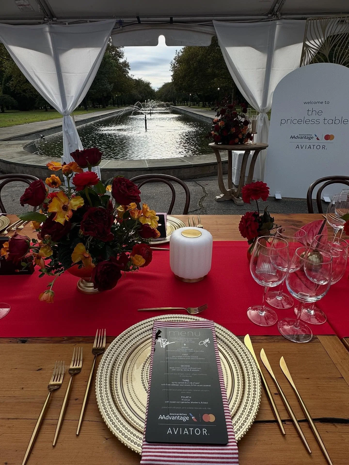 My first official &ldquo;I&rsquo;m back to wine work&rdquo; is with @americanair advantage and the always amazing chef @greensandbeans79 for an unforgettable Priceless Table dinner @hortcenter.philly.