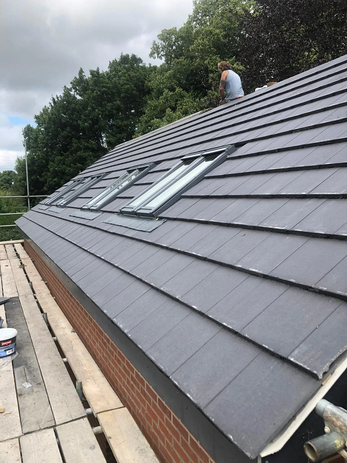 New roof completed by local Grantham builder G East Builder.
