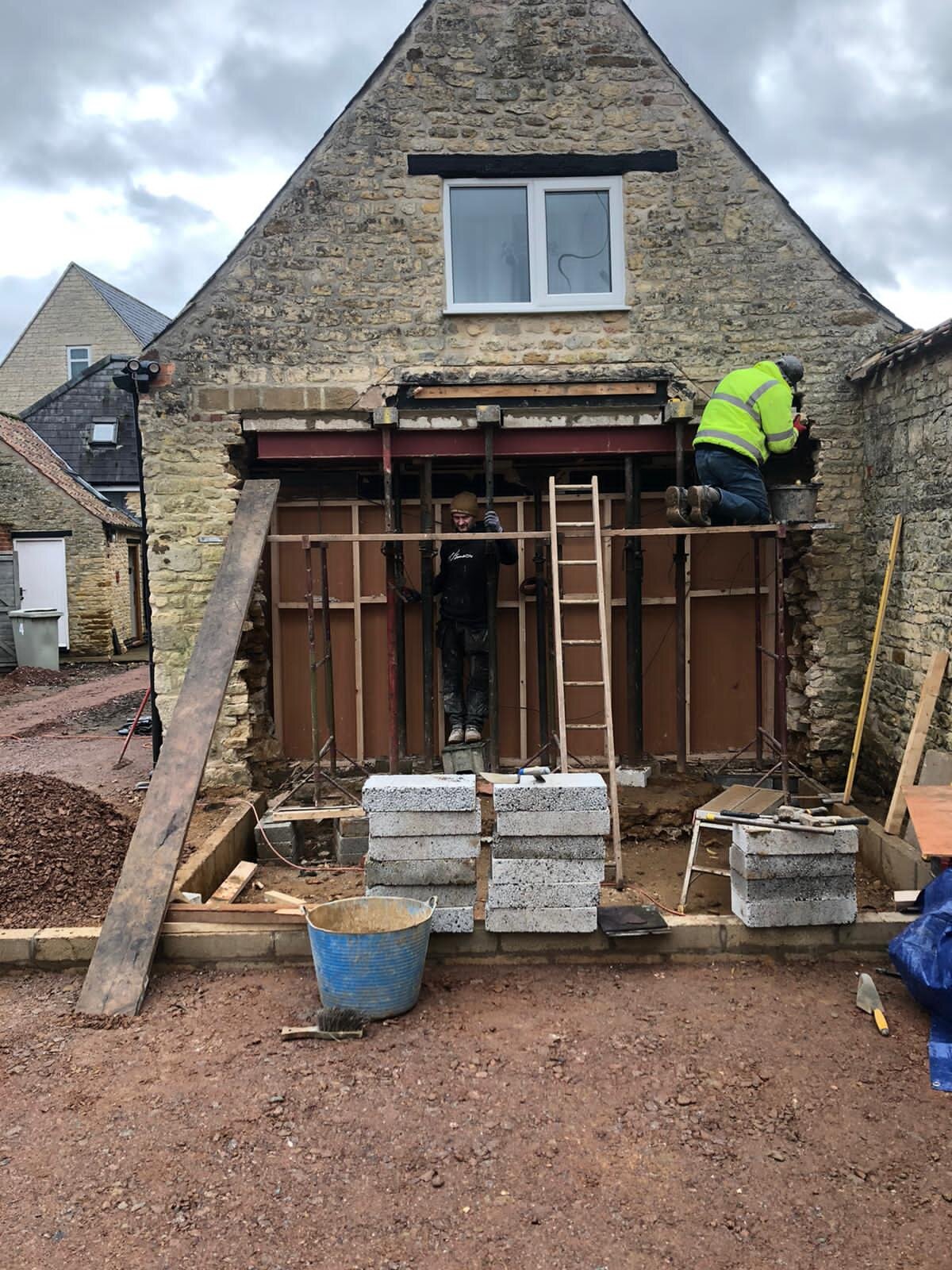 Extension completed by local Grantham builder G East Builder.