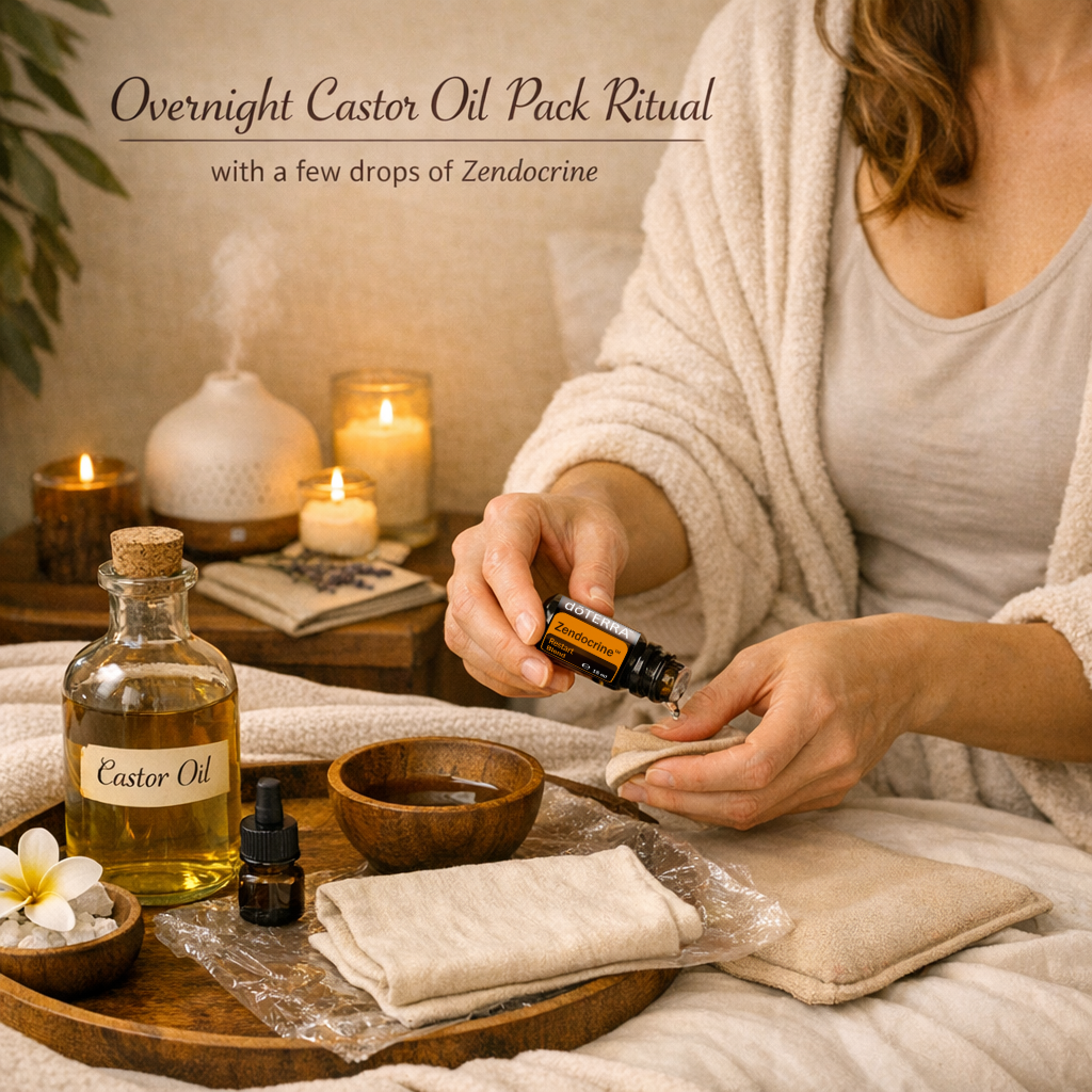 Overnight Castor Oil Pack Ritual with Zendocrine
