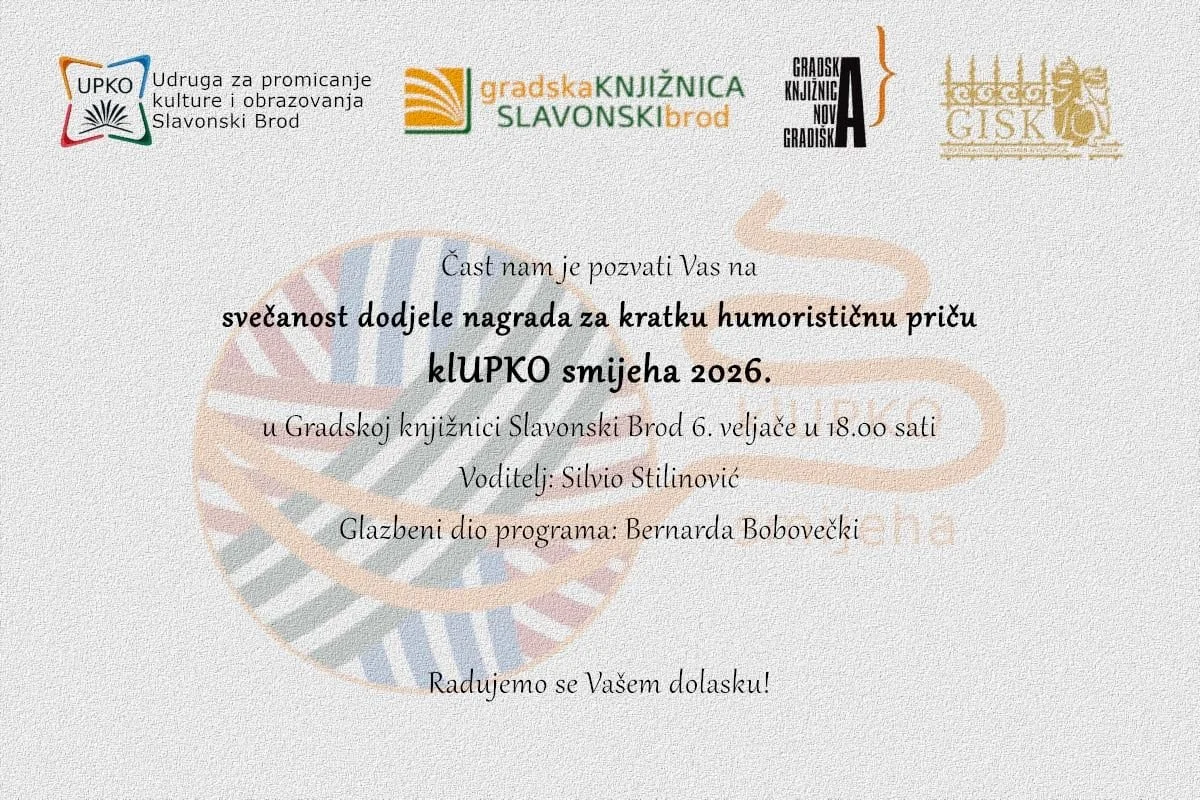 Dodjela nagrada: Klupko smijeha 2026.