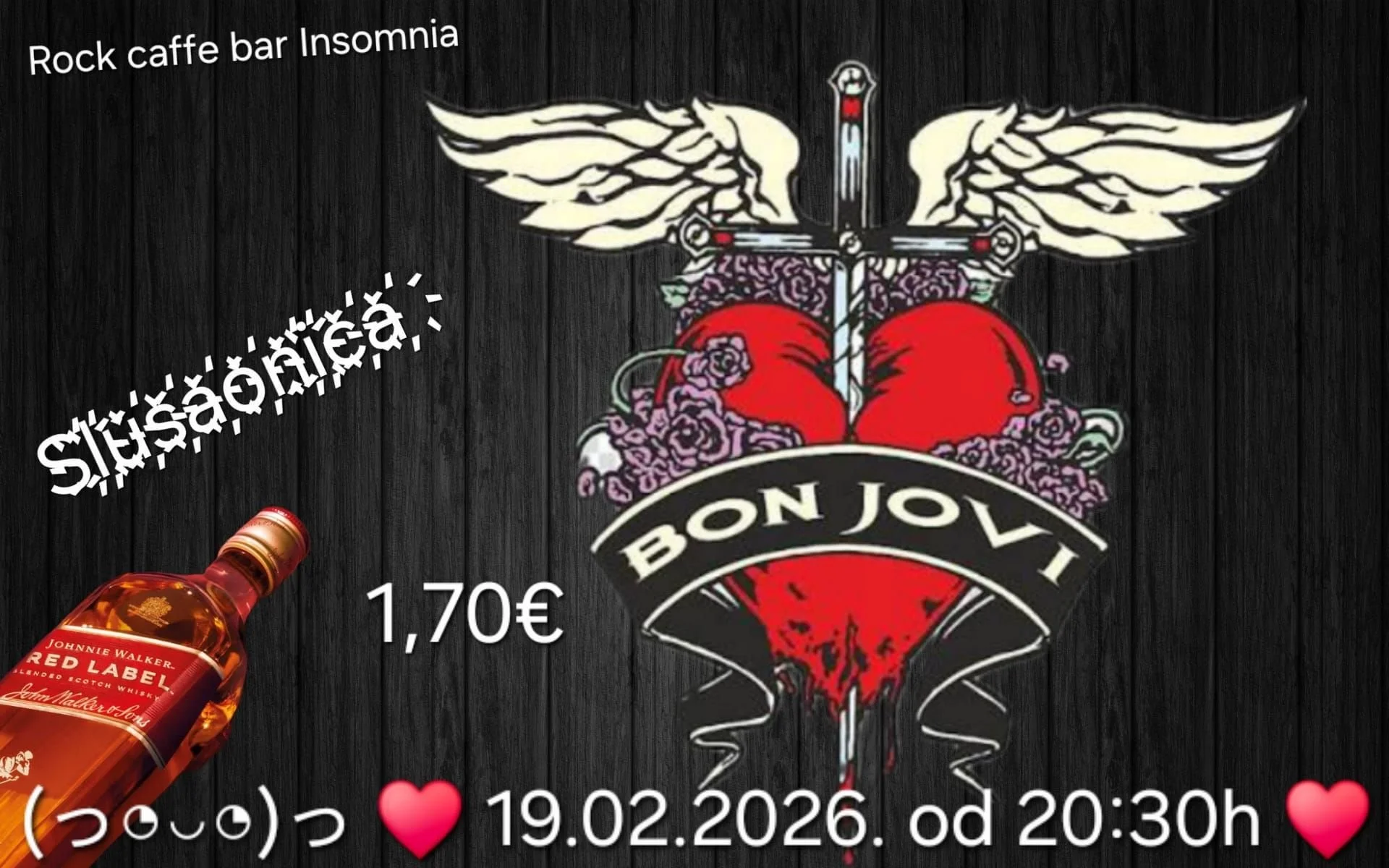 Slušaonica Bon Jovi @ Rock caffe bar Insomnia