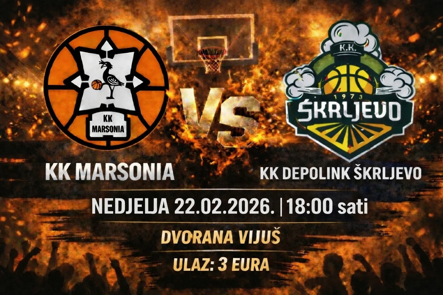 Košarka: KK Marsonia - KK Depolink Škrljevo