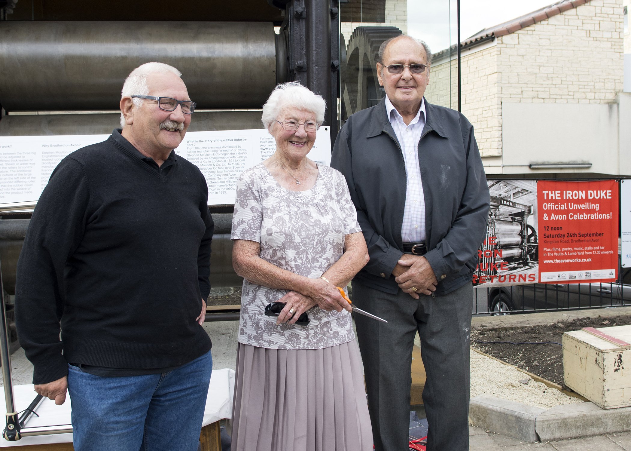 The unveiling of the Iron Duke in Bradford on Avon.